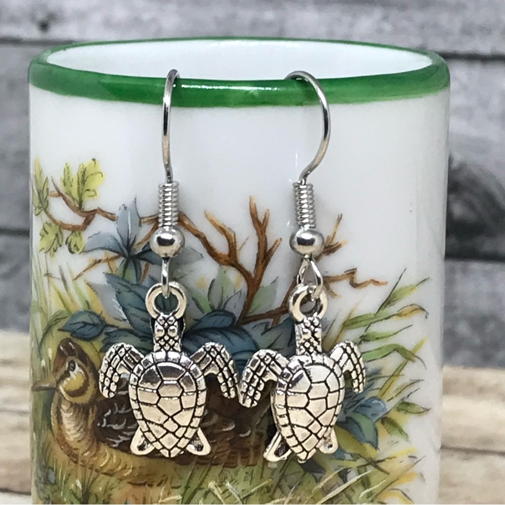 Turtle Animal Hook Earrings